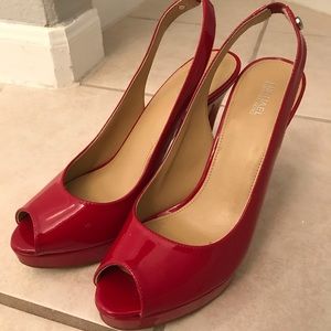 Women’s Michael Kors Patent Leather Peep Toes